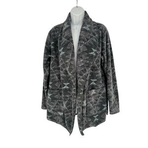 Columbia Black and Gray Patterned Cardigan